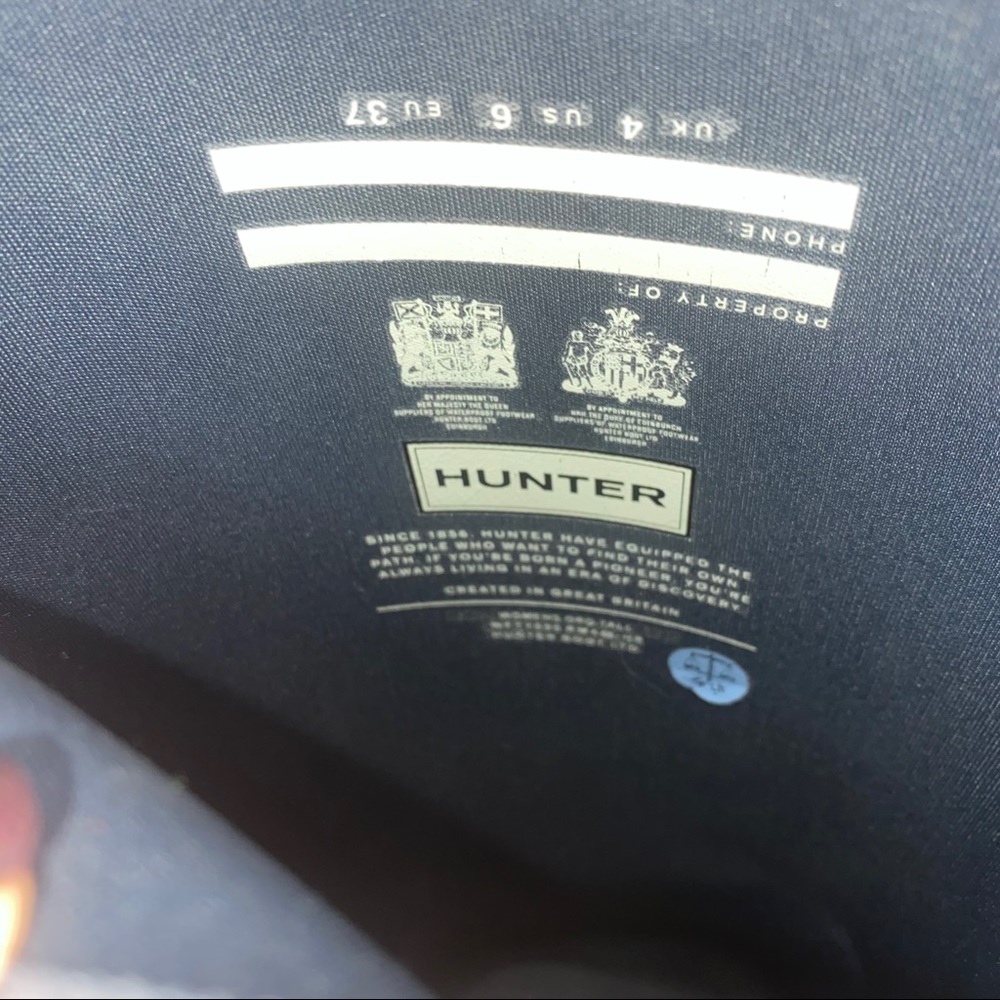 Original Hunter Gray Tall Rain Boots - Picture 6 of 9